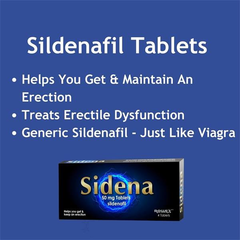 Sidena 50mg Sildenafil Tablets 8 Pack